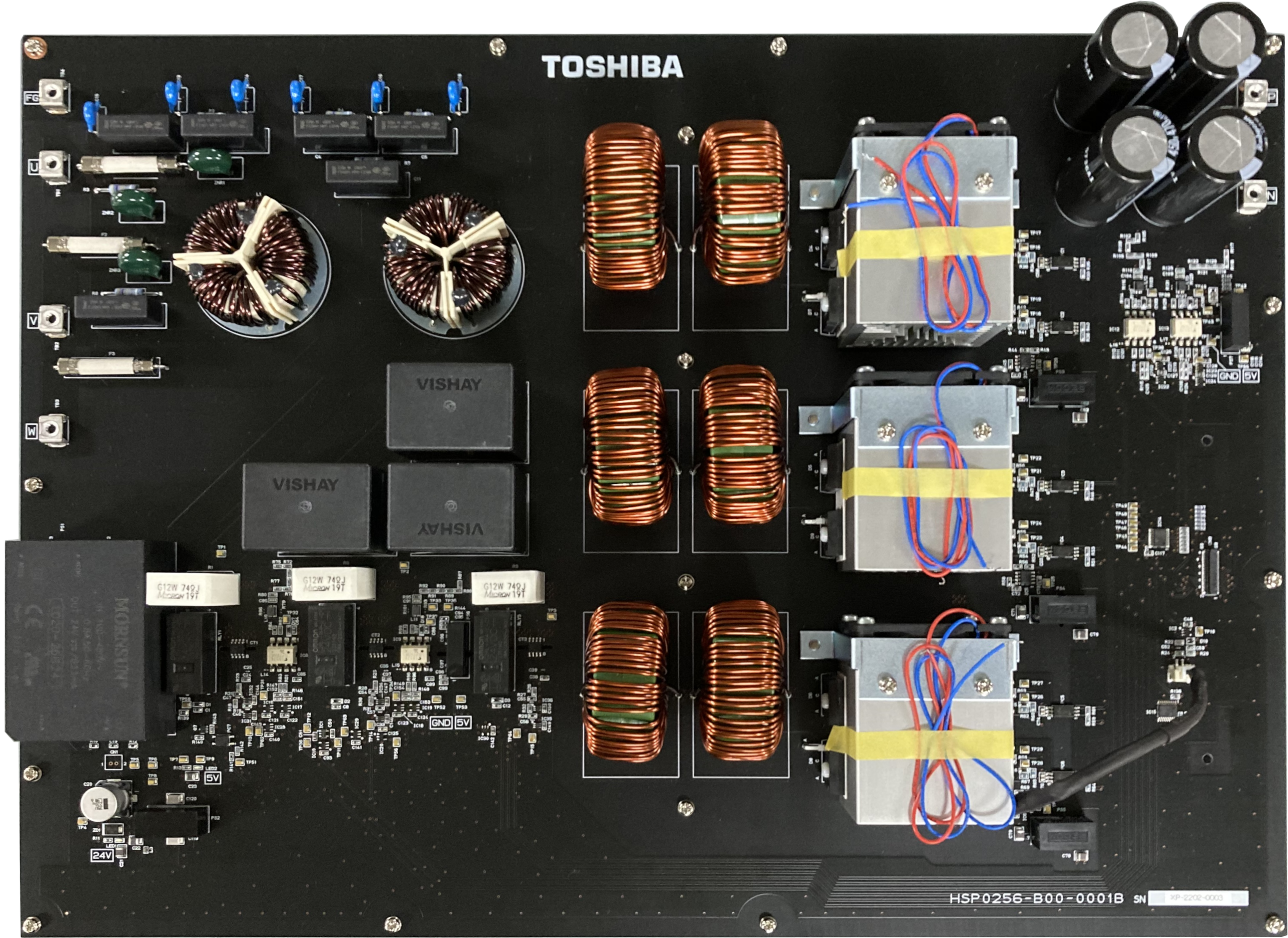 This is a picture of the Vienna rectifier circuit PFC power supply that supports 3-phase AC 400V input.